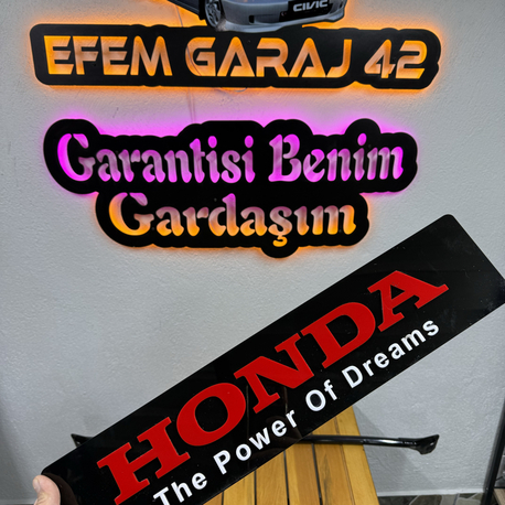 Honda dekor plaka